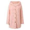 thumbnail image 4 of Jackets for Women Long Sleeve Button Down Hooded for Women Fuzzy Warm Jackets Womens Fall Jackets Ladies Jacket, 4 of 9