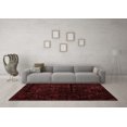 thumbnail image 3 of Ahgly Company Machine Washable Indoor Rectangle Abstract Red Modern Area Rugs, 8' x 10', 3 of 4