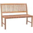 thumbnail image 6 of Teak Wood Castle Outdoor Patio & Garden Bench without Arms, 4 foot, 6 of 6