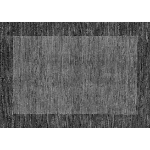 Ahgly Company Indoor Rectangle Abstract Gray Modern Area Rugs, 5' x 8'