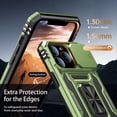 thumbnail image 5 of for iPhone 13 Pro Max Case with Screen Protector,Sliding Camera Cover,-Grade Cover with  Stand Phone Case 6.7" Olive Green, 5 of 12