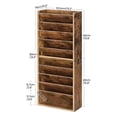 thumbnail image 2 of Organizador de archivos CHOEZON de madera de 10 niveles para montaje en pared 80x14x31 cm, 2 of 9