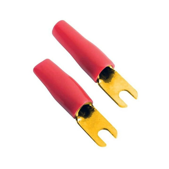 Xscorpion BS4R Gold 4 Gauge Barrier Spade #10 Screw Red Jacket