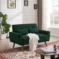 thumbnail image 7 of 49" Small Loveseat Sofa, Mid Century Love Seat Couch with Tufted Upholstery for Living Room, Bedroom and Small Spaces, 7 of 7