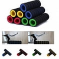 thumbnail image 2 of 1Pair Bike Racing Bicycle Motorcycle Handle Hand Bar Grip Foam Sponge Cover Case Black and yellow, 2 of 5
