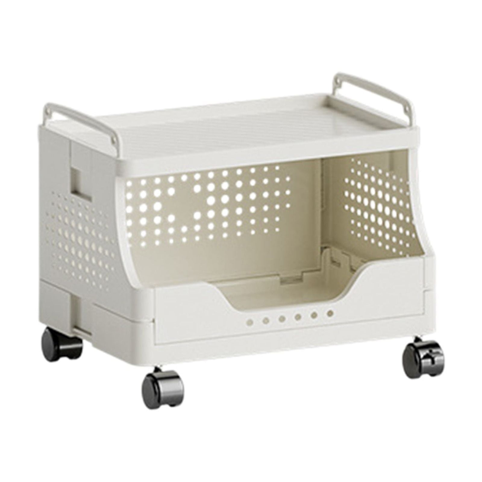 Folding Storage Rack Small Cart For Living Room Movable Design Size 16.54 X  13.39 X 11.42 Inches Weight 3.31 Lb - Walmart.ca