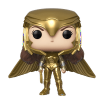 Funko POP! Heroes: Wonder Woman 1984 - Wonder Woman Gold Wide Wing (Metallic) - Walmart Exclusive