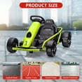 thumbnail image 3 of CazToi 8mph Kids Electric Go-Kart 24V Drift Kart with Dual 300W Brushless Motors for Boys Girls 8-12, 3 of 7