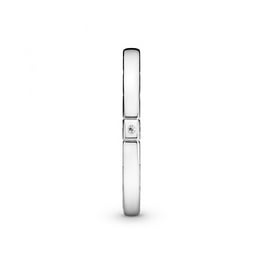 PANDORA Ice cube ring in sterling silver with 19 bar set baguette cut clear CZ Walmart
