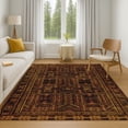 thumbnail image 7 of Addison Rugs Mayfield Premium Machine Washable Transitional Border Paprika Rectangle Rug, 3' x 5', 7 of 7