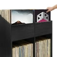 thumbnail image 2 of Crosley Furniture Enzo Medium Vinyl Record Storage Stand Black, 2 of 13