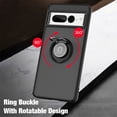 thumbnail image 5 of Shockproof Ring Case For Google Pixel 7 Soft Hard Matte Clear Back Phone Case Cover, 5 of 5