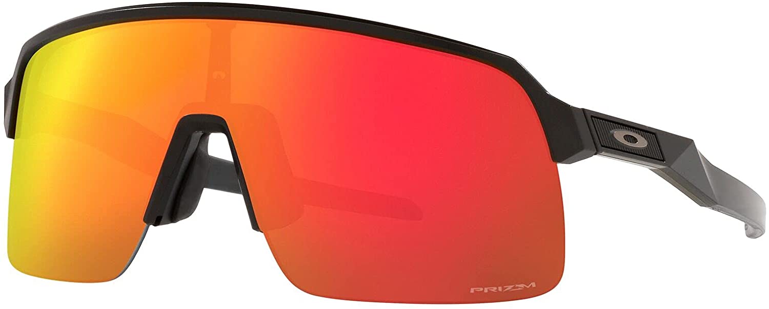 Oakley Mens Oo9463a Sutro Lite Low Bridge Fit Rectangular Sunglasses Matte Black/Prizm Ruby 39 Millimeters
