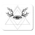 thumbnail image 1 of JSDART All Seeing Eye Symbol Blackwork Tattoo Design Sacred Geometry Third Mousepad Mouse Pad Mouse Mat 9x10 inch, 1 of 1