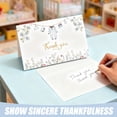 thumbnail image 5 of 60 Pack Baby Shower Thank You Cards with Envelopes & Stickers, 4x6 Inch Blue Gold Foil Value Bulk for Boy, 5 of 7