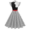 thumbnail image 2 of Ashirexll Womens Summer Dresses, Casual Dresses for Women, Fashion Floral Polka Print Guest Dress for Events, 2 of 3