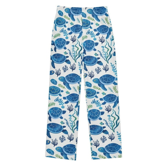 joogoo Turtles with Seaweed Pajama Pants Pj Bottoms Sleepwear Lounge L
