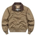 thumbnail image 6 of TFEOQRY Casual Jacket for Men Zipper Overcoat with Pockets Long Sleeve Hoodless Outwear Camel, 6 of 9