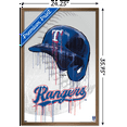 thumbnail image 5 of MLB Texas Rangers - Drip Helmet 22 Wall Poster, 22.375" x 34" Framed, 5 of 9