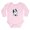 Petal Pink, variant on CafePress - B&W Pom Long Sleeve Infant Bodysuit - Long Sleeve Cotton Baby Bodysuit