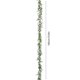 thumbnail image 3 of Guirnalda de ratán artificial con luces | Enredadera colgante de plástico verde de 180 cm | Rama decorativa para Navidad, repisa, puerta, pared | Exhibición interior exterior duradera, 3 of 9