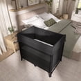 thumbnail image 5 of Evolur Zane Portable Playard with Bassinet black, Quick and Easy to Fold Baby Playard, Includes Thick Foam Mattress Pad with Removable & Washable Cover, 5 of 12