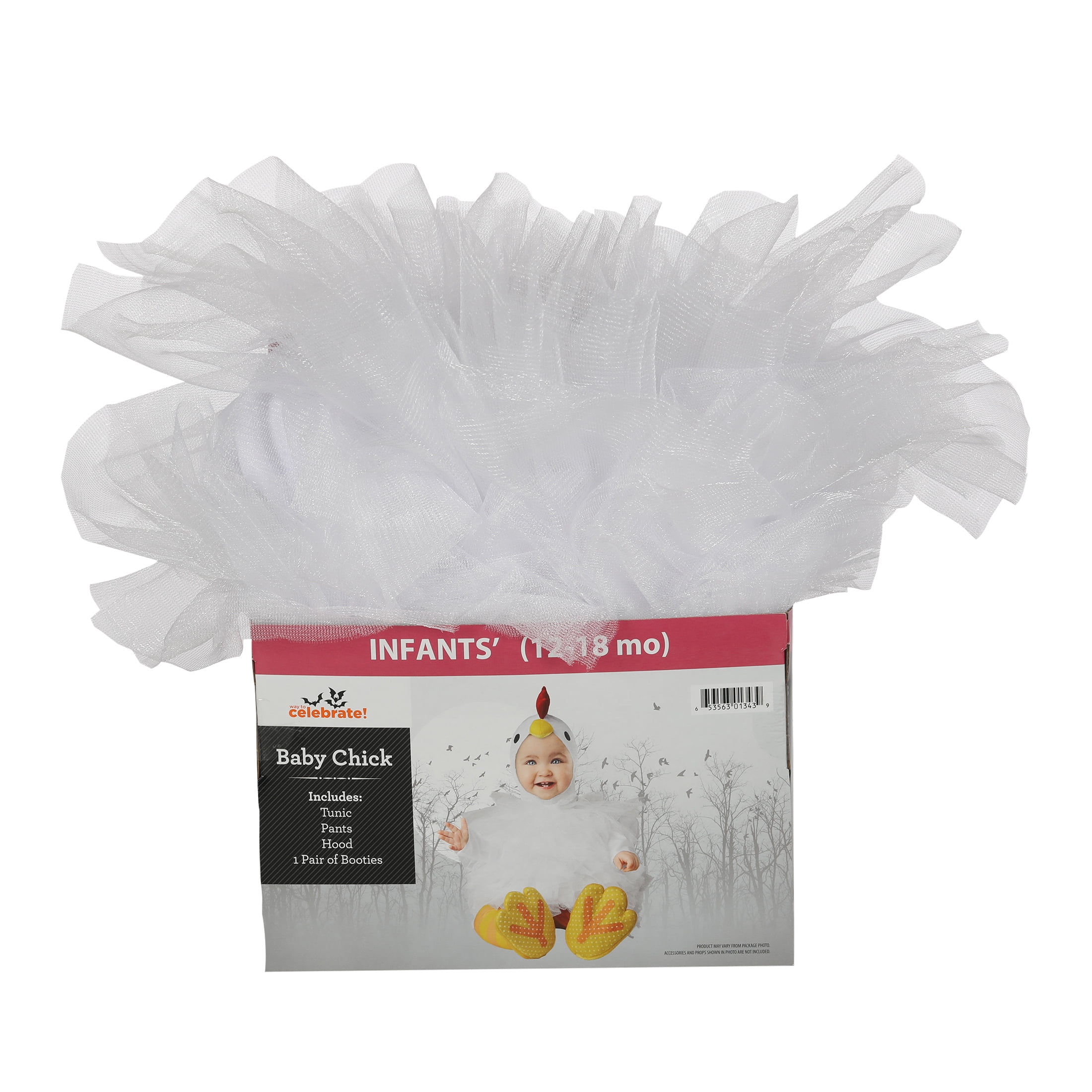Baby Chick Halloween Costume for Infant, Size 12-18M, by Way to Celebrate