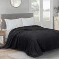 thumbnail image 1 of Cobija, Cobija Suave de Jacquard de 260GSM para Cama, Cobija de Tejido Waffle Tamaño Queen para Decoración, Mantas Ligeras y Cálidas para Oficina, Recámara, Sofá, Oficina, Viaje, Negro, 1 of 6