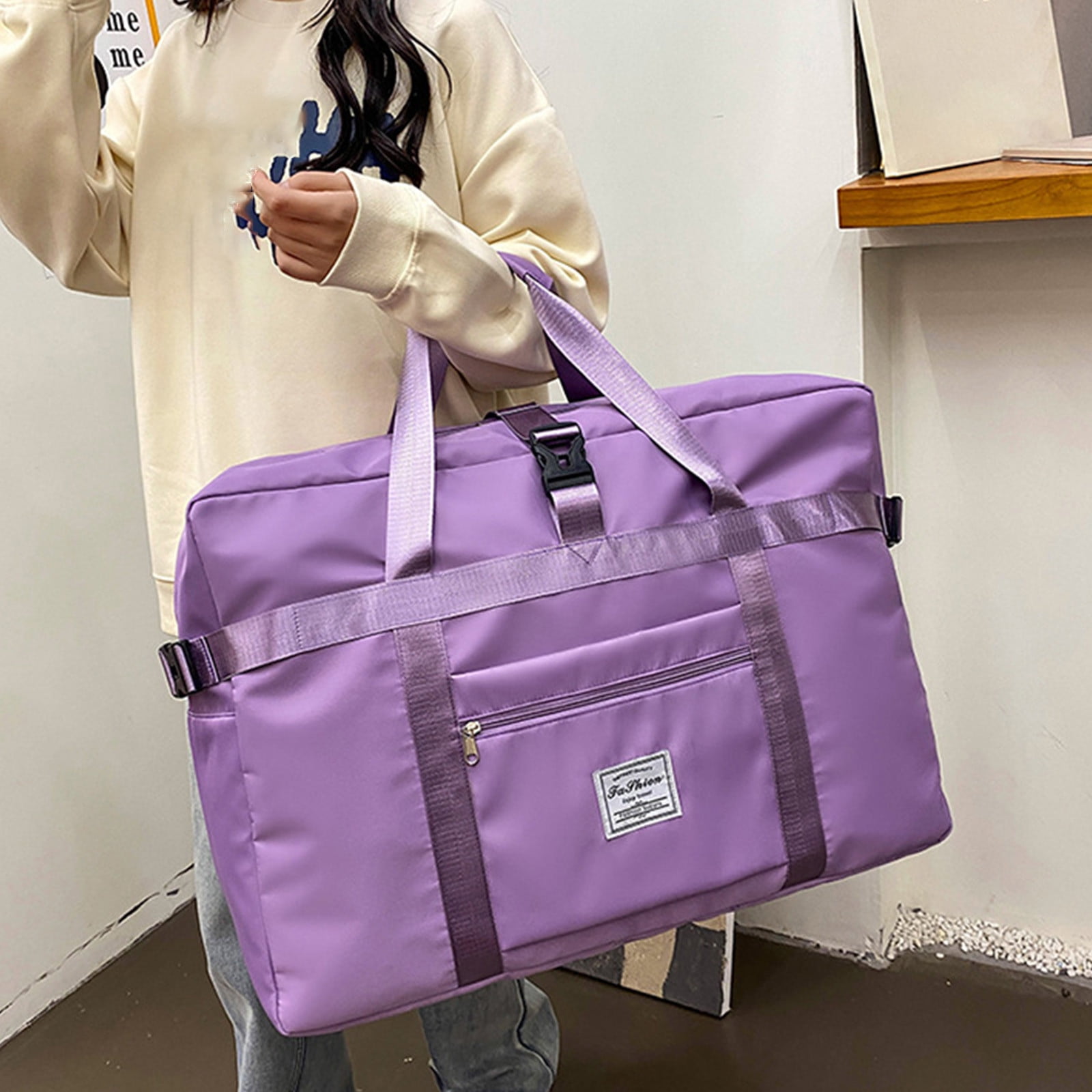 COM1950s Gym Bag for Women Small Travel Duffle Bag for Women, Sport Gym Tote Bag with Toiletry Bag, Large Carry on Overnight Bag for Women Girls Travel, Gym Bag for Labor and Delivery Bag