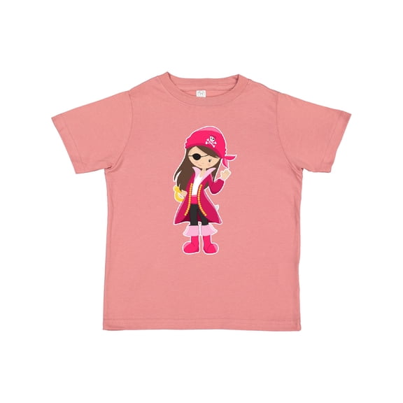 Inktastic Pirate Captain Girls Toddler T-Shirt