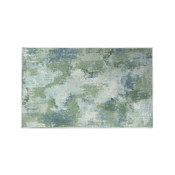 Bath Mat 40 cm x 60 cm Low-Pile Polyester Non-Slip TPR Backing Absorbent Quick-Drying Machine Washable for Bathroom Entryway Living Room Laundry Room