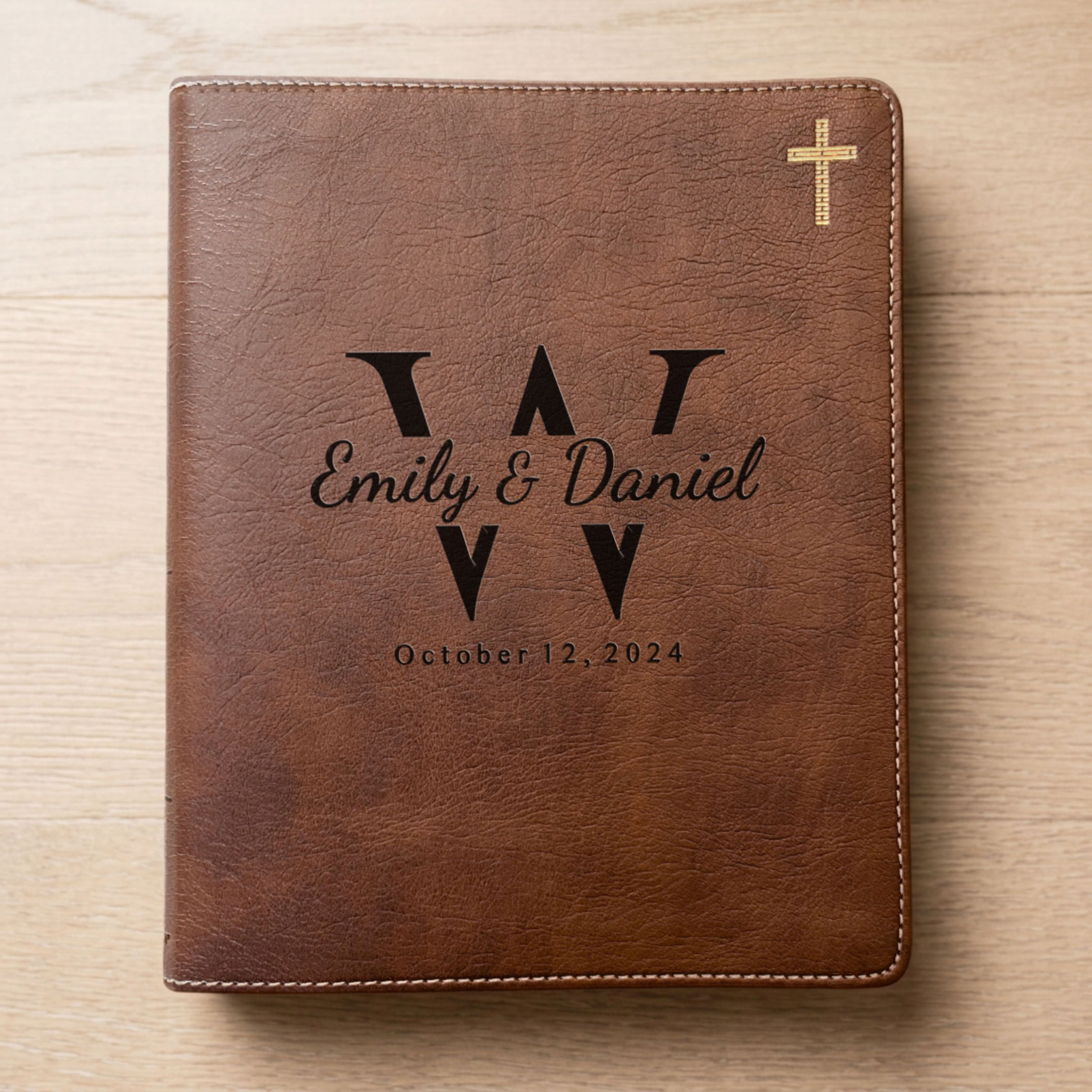 Personalized NIV Journaling Family Bible, Wide Margin Red Letter Edition, Complete Study Set with Tabs & Highlighters
