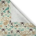 thumbnail image 4 of Ambesonne Octopus Grommet Curtain Single Panel, Cartoon Sea Creatures, 50"x60", Dark Brown Turquoise, 4 of 5