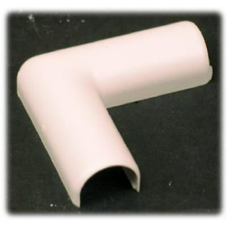 Ivory Flat Card - 4PK Cord Mate Flat Eow Cord Cover Ivory Plastic 90 Degree Carded