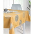 thumbnail image 1 of Bright Mustard 100% Polyester, Stain Resistant Tablecloth 78 x 59 inch, 1 of 1