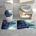 thumbnail image 4 of Pirate Bathroom Sets with Shower Curtain set and Rugs and Accessories for Men Restroom Decoration Pirate Ship and Ocean Animals in The Sea Shower Curtains and Toilet Seat Cover Floor Rugs, 4 of 8