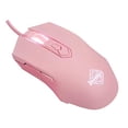 thumbnail image 1 of Lomiluskr AJ52 RGB Wired Gaming Mouse, 7 Programmable Buttons, Computer Mice with RGB Lighting, 200-4800 DPI Adjustable, for PC/Laptop (Pink), 1 of 4