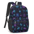 thumbnail image 2 of Game Controller Black Pattern 17" School Backpacks for Teens,Waterproof Oxford Fabric,S-Shape Padded Straps for School,Travel,Hiking,Camping, 2 of 6