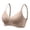 Beige, variant on Womens Wireless Bra Comfortable Front Closure Bra for Everyday Push Up Breathable Full Coverage Everyday Bra, One-Handed Use, Underwear 36A
