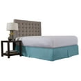 thumbnail image 1 of The Great American Store- 600 TC 100% Natural Cotton, Pleated Style Bed Skirt with 21 Inch Drop (Cal King Size, Solid Light Blue) -Easy Fit Dust Ruffle, Covers Bed Legs & Frame, 1 of 4