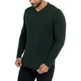 thumbnail image 4 of X RAY JEANS Mens Long Sleeve V-Neck T-Shirt, Hunter, 2XL, 4 of 9