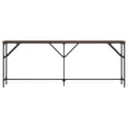 thumbnail image 2 of vidaXL Console Table Brown Oak 200x29x75 cm Engineered Wood, 2 of 5