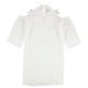 thumbnail image 1 of Vestido con hombros descubiertos y apliques de encaje bar III para mujer blanco pequeño, 1 of 2