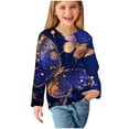 thumbnail image 4 of Jinhomg Kids Spring Shirts Casual Comfy Long Sleeve Crew Neck Tunics 2025 Trendy Graphic Print Blouse Boys Girls Lightweight Tops Multicolor 120, 4 of 6