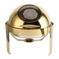 thumbnail image 1 of Ensemble de Buffet en Acier Inoxydable, Ensemble de Réchaud de Traiteur Rond de 6L avec Plateaux Alimentaires, Couvercle et Porte-Alcool, Réchauds et Réchauds de Buffet Améliorés pour Cuisine, Fête, Banquet, 1 of 8