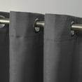 thumbnail image 3 of Exclusive Home Aztec Indoor/Outdoor Grommet Top Curtain Panel Pair, 54"x84", Charcoal, 3 of 6