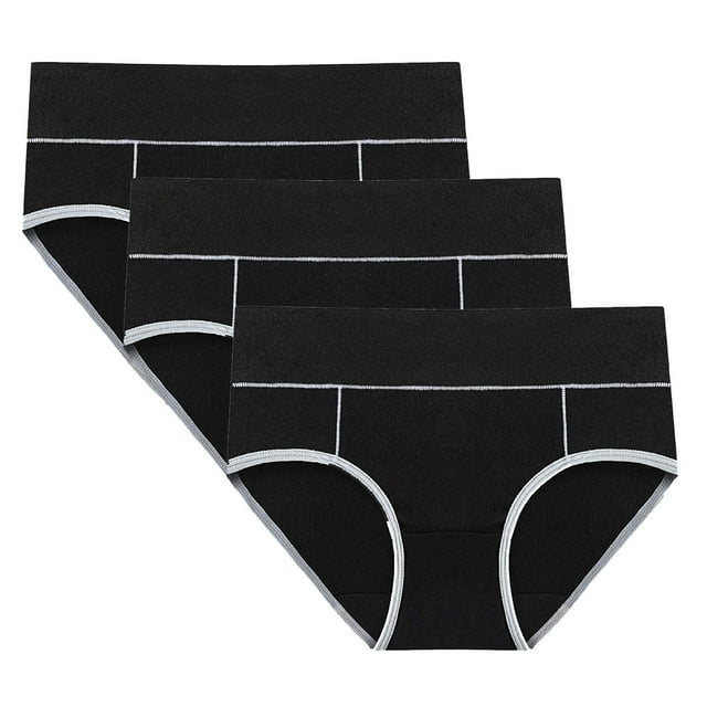 Timegard Culottes Menstruelles Respirantes Confortables Taille Mi-Haute pour Femmes 3 Pcs