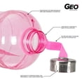 thumbnail image 5 of Geo sports bottles 0.5 gal Pink and Silver Plastic Water Bottle with Screw Cap, 5 of 8