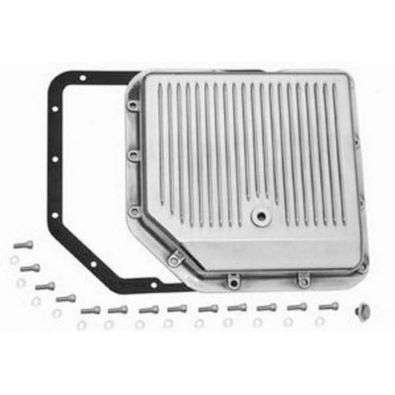 racing power company r8491 polished aluminum transmission pan