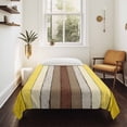 thumbnail image 4 of Yellow Brown Small Tapestry for Bedroom Wall Hanging Tapestry, Farmhouse Wood Grain Vintage Striped Ceiling Backdrop Tapestries Poster Blanket Wall Decor for Teens Room Living Room Dorm 23" x 28", 4 of 8